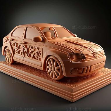 3D модель Volkswagen Polo Sedan 2010 (STL)